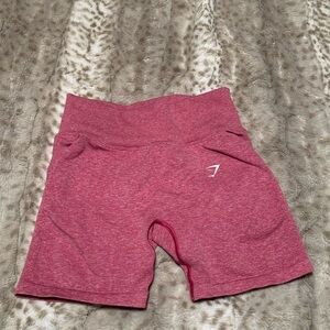 Gymshark pink/white lift seamless shorts